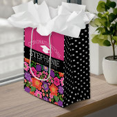 Herzlichen Glückwunsch Graduate Girly Blume Abschl Mittlere Geschenktüte