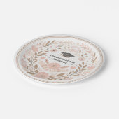 Herzlichen Glückwunsch Graduate Girly Pappteller (Schrägansicht)