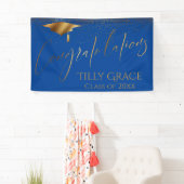 Herzlichen Glückwunsch Graduate Gold Confetti zu B Banner (Insitu)