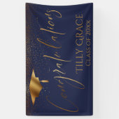 Herzlichen Glückwunsch Graduate Gold Confetti zur  Banner (Vertikal)