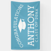 Herzlichen Glückwunsch Graduate Graduate Cap Text  Banner (Vertikal)