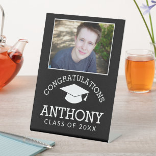Herzlichen Glückwunsch Graduate Graduation Cap 1 F Sockelschild