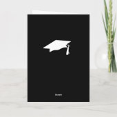 Herzlichen Glückwunsch Graduate Graduation Cap Fot Karte (Rückseite)