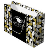 Herzlichen Glückwunsch Graduate Graduation Cap MCM Große Geschenktüte (Vorderseite Schrägansicht)