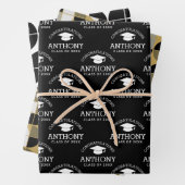 Herzlichen Glückwunsch Graduate Graduation Cap sch Geschenkpapier Set (Beispiel)