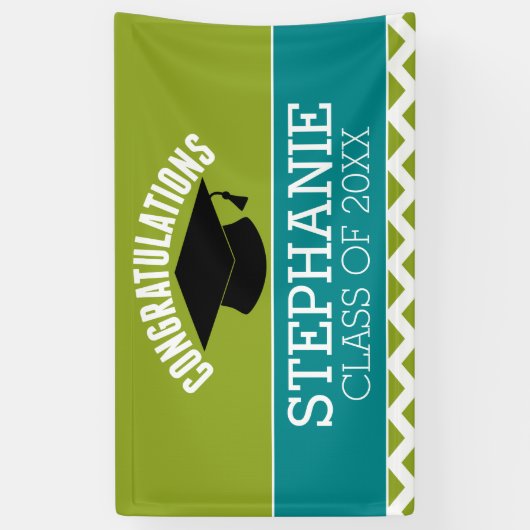 Herzlichen Glückwunsch Graduate - Graduierungspapi Banner (Vertikal)