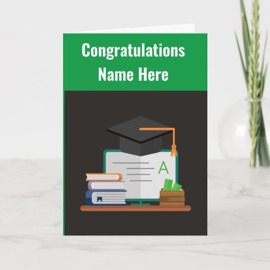 Herzlichen Glückwunsch Graduate Grußkarte Karte (Vorderseite)