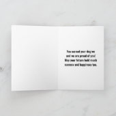 Herzlichen Glückwunsch Graduate Grußkarte Karte (Innenseite)