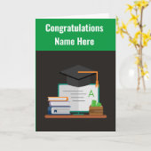 Herzlichen Glückwunsch Graduate Grußkarte Karte (Gelbe Blume)