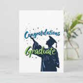 Herzlichen Glückwunsch Graduate: Happy Abschluss C Einladung (Stehend Vorderseite)