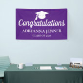 Herzlichen Glückwunsch Graduate Hat| Skript| Lila Banner (Messeveranstaltung)