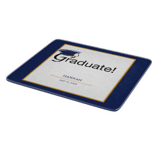 Herzlichen Glückwunsch Graduate, Hat, Tassel, Blue Schneidebrett
