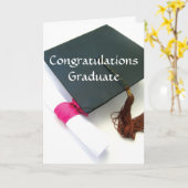 Herzlichen Glückwunsch Graduate Karte (Gelbe Blume)