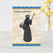 Herzlichen Glückwunsch Graduate Karte (Gelbe Blume)