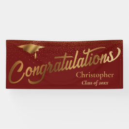 Herzlichen Glückwunsch Graduate, Klasse der Gold B Banner