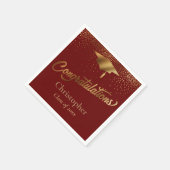 Herzlichen Glückwunsch Graduate, Klasse der Gold B Serviette (Ecke)