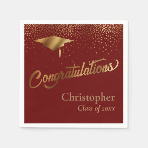 Herzlichen Glückwunsch Graduate, Klasse der Gold Serviette