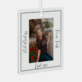 Herzlichen Glückwunsch Graduate Metal Ornament (Vorderseite Rechts)