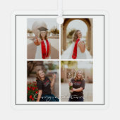 Herzlichen Glückwunsch Graduate Metal Ornament (Rückseite)