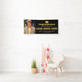 Herzlichen Glückwunsch Graduate mit Foto - Black G Banner (Insitu)