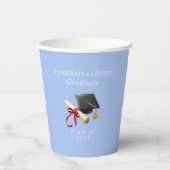 Herzlichen Glückwunsch Graduate Mortar Board Diplo Pappbecher (Vorderseite)