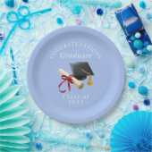 Herzlichen Glückwunsch Graduate Mortar Board Diplo Pappteller (Party)