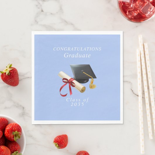 Herzlichen Glückwunsch Graduate Mortar Board Diplo Serviette (Beispiel)