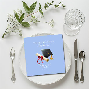 Herzlichen Glückwunsch Graduate Mortar Board Diplo Serviette