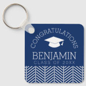 Herzlichen Glückwunsch Graduate - Party KANN FARBE Schlüsselanhänger (Vorderseite)