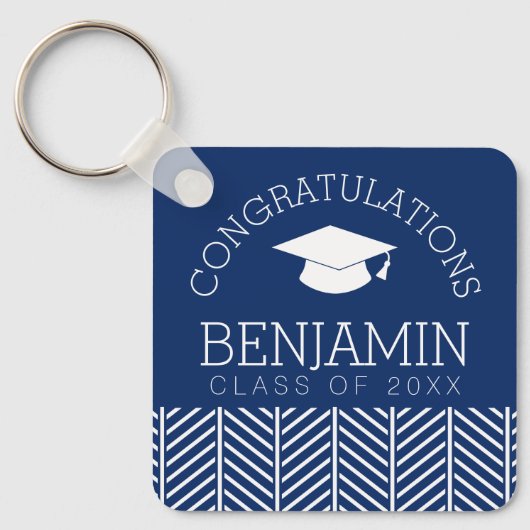Herzlichen Glückwunsch Graduate - Party KANN FARBE Schlüsselanhänger (Vorderseite)