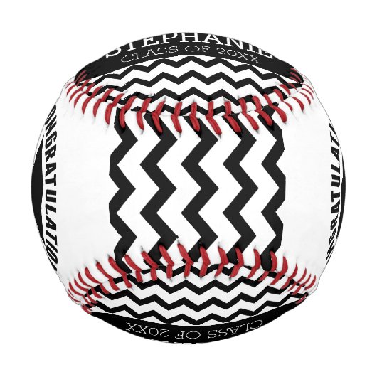 Herzlichen Glückwunsch Graduate - Personalisierter Baseball (Vorderseite)