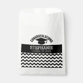 Herzlichen Glückwunsch Graduate - Personalisierter Geschenktütchen (Vorderseite)