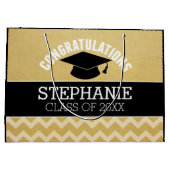 Herzlichen Glückwunsch Graduate - Personalisierter Große Geschenktüte (Rückseite)