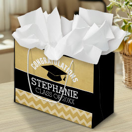 Herzlichen Glückwunsch Graduate - Personalisierter Große Geschenktüte