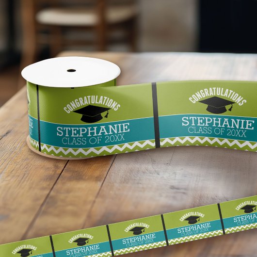 Herzlichen Glückwunsch Graduate - Personalisierter Satinband
