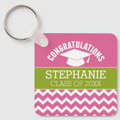 Herzlichen Glückwunsch Graduate - Personalisierter Schlüsselanhänger (Vorderseite)