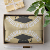 Herzlichen Glückwunsch Graduate - Personalisierter Seidenpapier (Geschenk)