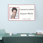 Herzlichen Glückwunsch Graduate Red White Banner (Messeveranstaltung)