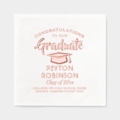 Herzlichen Glückwunsch Graduate Stylish Modern Abs Servietten Mit Folie (Vorderseite)