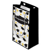 Herzlichen Glückwunsch Graduation Cap Balloon Must Kleine Geschenktüte (Vorderseite Schrägansicht)