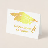 Herzlichen Glückwunsch Graduation Cap & Tassel Mod Folienkarte (Vorderseite)