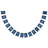 Herzlichen Glückwunsch Graduation Party Blue White Wimpelkette (Alle)