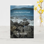 Herzlichen Glückwunsch Graduierung Leistung person Karte (Gelbe Blume)