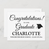 Herzlichen Glückwunsch Graduierung von benutzerdef Postkarte (Vorne/Hinten)