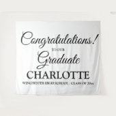 Herzlichen Glückwunsch Graduierung von benutzerdef Wandteppich (Vorderseite (Horizontal))