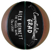 Herzlichen Glückwunsch Grand Black and White Absch Basketball (Vertikal)