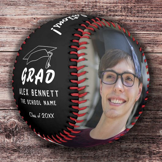 Herzlichen Glückwunsch Grand Black Graduation Cap Baseball