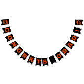 Herzlichen Glückwunsch Grand Black und Orange Wimpelkette (Alle)