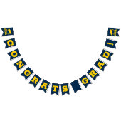 Herzlichen Glückwunsch Grand Blue und Gold Wimpelkette (Alle)