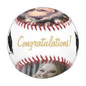 Herzlichen Glückwunsch Grand Golden Abschluss 2 Fo Baseball (Rückseite)